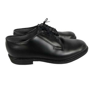 Bates Men's Black Leather Almond Toe Lace Up Oxford Dress Shoes Size 11.0 NIB